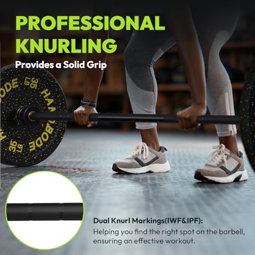 Olympic Barbell 45lb 2-inch Weight Bar for Strength Training X886729