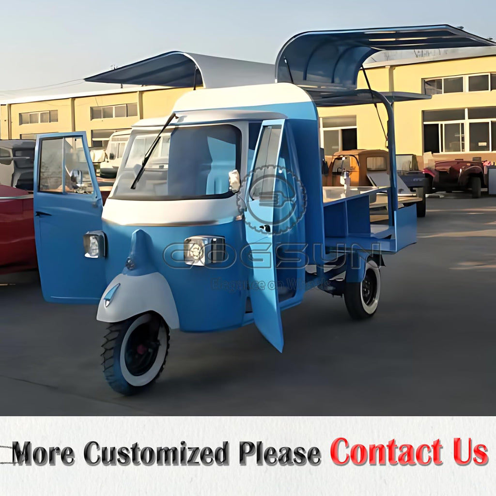 10.5FT Display Food Trailer, Concession Blue APE Trailer with 1 Compartment Sink W689
