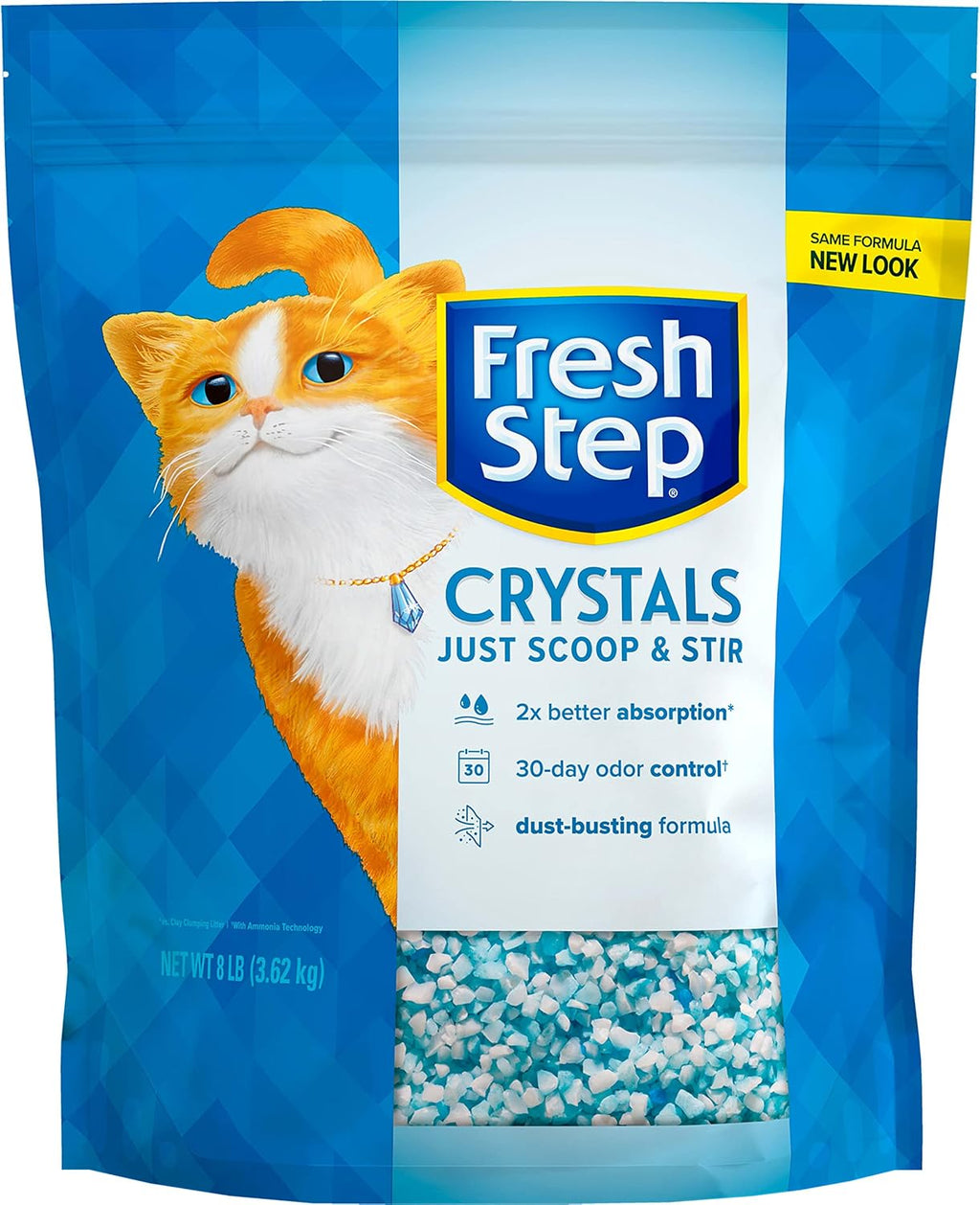 Fresh Step Crystals Premium Scented Cat Litter, 8 Pounds L7165