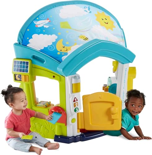 Fisher-Price Baby & Toddler Toy Laugh & Learn Smart Learning Home Playhouse with Lights Sounds & Activities for Infants Ages 6+ Months