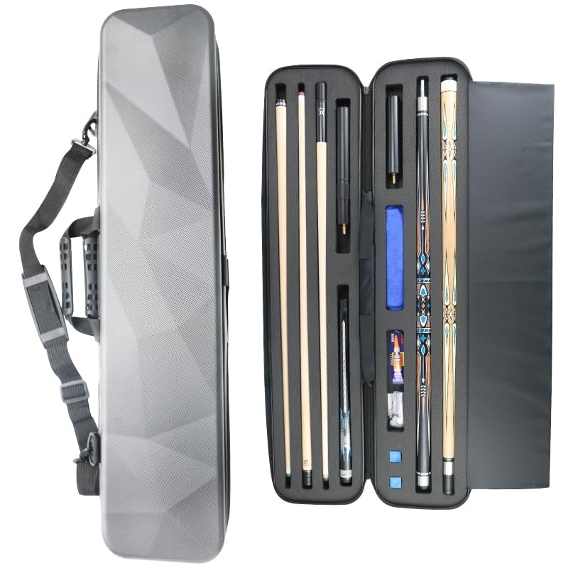 ABS Hard Pool Cue Case 2x3 for 1/2 Cues C251