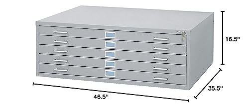 Safco Products 4997WHR Flat File Closed Base for 5-Drawer, White R19808