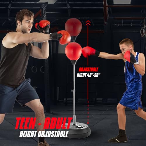 Adjustable Punching Bag with Stand for Teens & Adults Boxing Training X88412