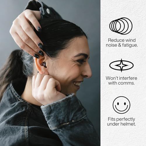 EARPEACE Moto Reusable Motorcycle Earplugs with High Fidelity Filter A57619