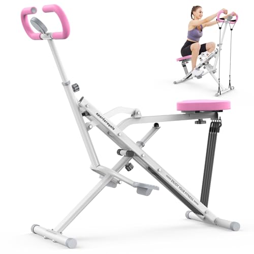Sportsroyals Squat Machine for Home, Foldable Exercise Equipment with Adjustable Resistance O7532