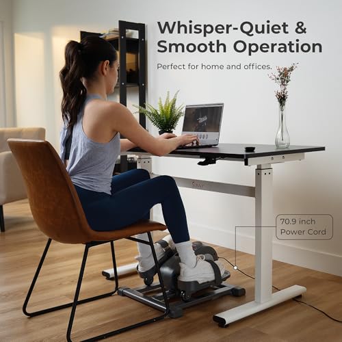 Sunny Health & Fitness Smart Mini Elliptical Trainer, Under-Desk Pedal Exerciser D70811