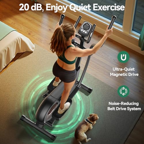 Niceday Elliptical Machine for Home, Magnetic Trainer with 16 Resistance Levels Q78334