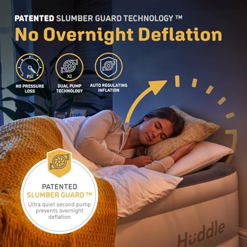 Huddle Luxury Air Bed with Patented Dual Pump, Twin Size A57566