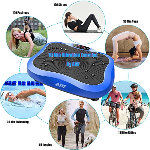 AXV Vibration Plate Exercise Machine Whole Body Workout Fitness Platform K84986