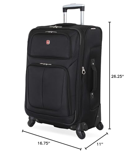SwissGear Sion Softside Expandable Luggage, Black, 29-Inch C81483