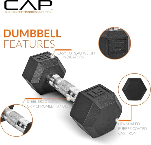 CAP Barbell 150 lb Dumbbell Set with 2-Tier Rack M513373