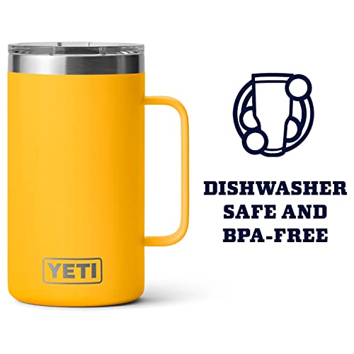 YETI Rambler 24 oz Mug, Stainless Steel, Vacuum Insulated N160