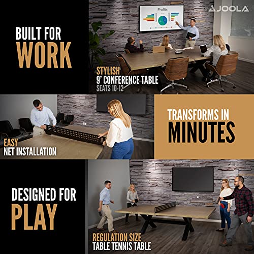JOOLA Outdoor Table Tennis Table with Steel Net Set & Frame L349