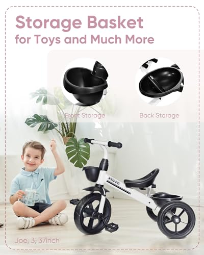KRIDDO Kids Tricycle for Toddlers Age 2-5 Years, Blue P72011