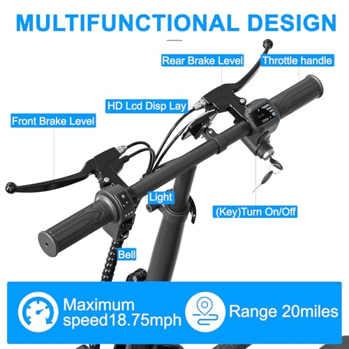 Electric Scooter with Seat for Adult, 350W Motor, 20 Mile Range C382991