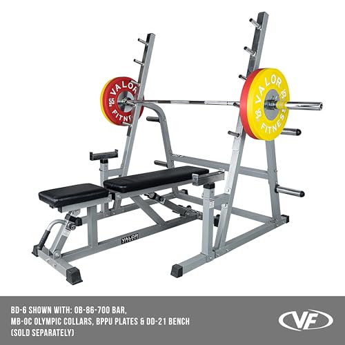 Valor Fitness Bench Press Squat Rack Combo Half Power Cage A852780