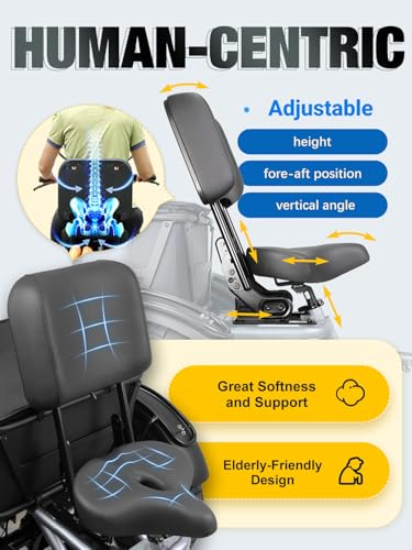 Folding Electric Tricycle for Adults, 1200W, 450lbs Load, UL Certified N810
