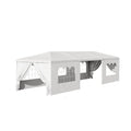 Outdoor Party Tent 10x30 Black with 8 Removable Sidewalls V87006