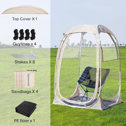 EighteenTek Pod All Weather Sports Tent - Instant Outdoor Bubble Shelter for 1-6 Person Camping P899