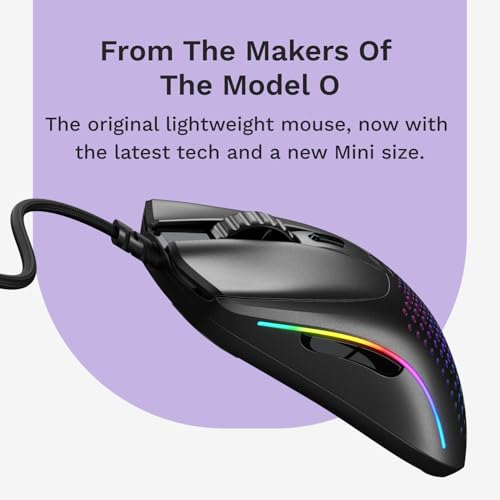 Glorious Model D Wired Gaming Mouse - 68g Honeycomb RGB Ergonomic, Matte White M160012