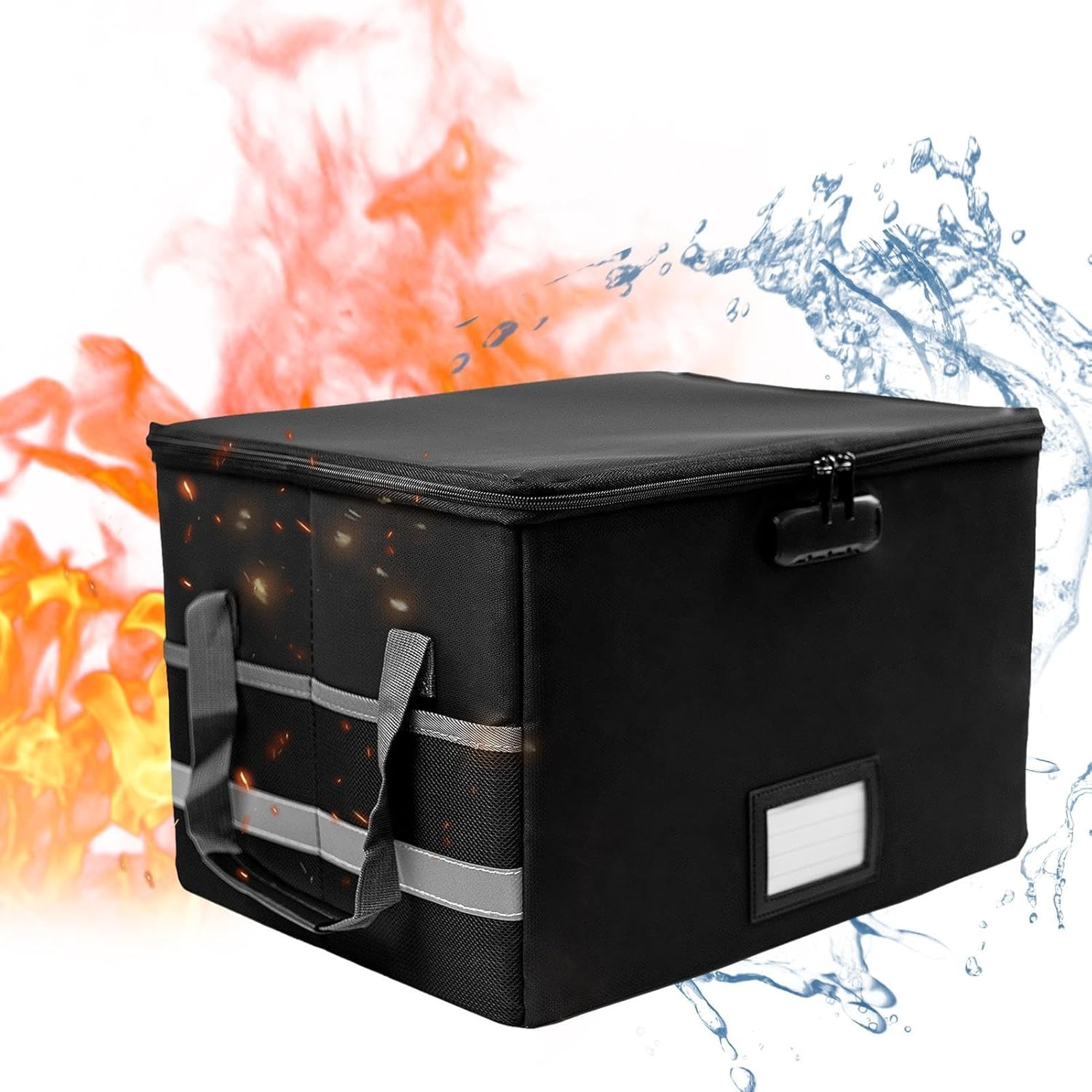 Fireproof Storage Box with Lock for Documents and Cash O506528