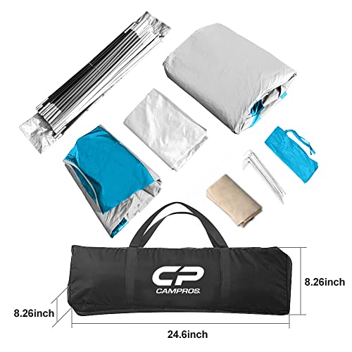 CAMPROS CP Tent 8 Person Weather Resistant Family Camping Tent with Carry Bag Z5924