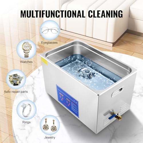 VEVOR Professional Ultrasonic Cleaner with Digital Timer & Heater, 3L W817988