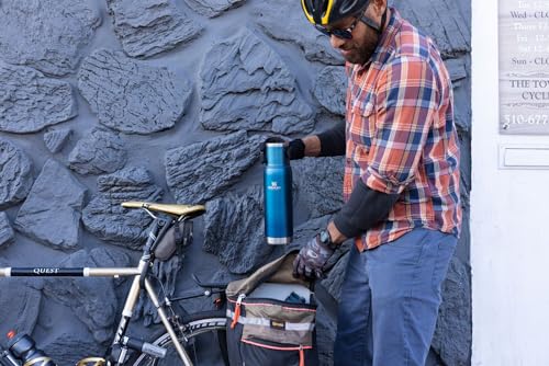 Stanley Adventure-To-Go Vacuum Bottle 25 oz Wide Mouth Insulated Stainless Steel Thermos, Blue Glow D5617