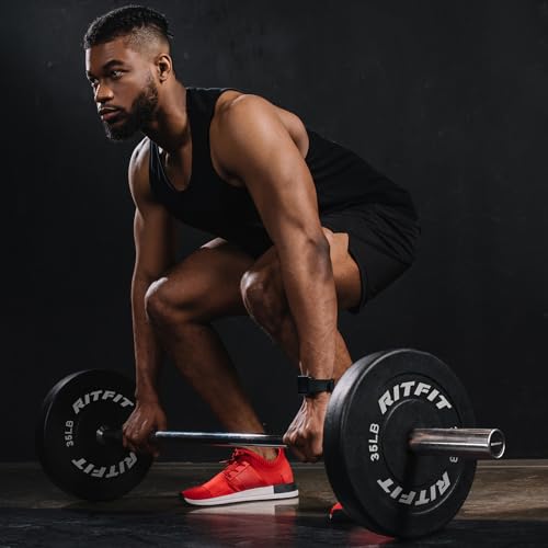 RITFIT Olympic Barbell 4ft/6ft 2 Inch Weight Bar for Strength Training, 500lbs Capacity F369