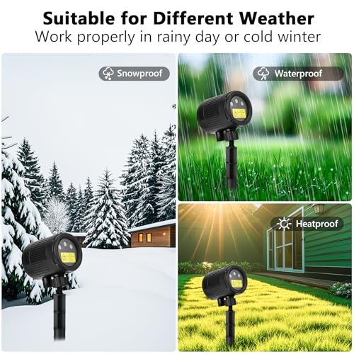 Halloween Christmas Projector Lights Outdoor with Remote, Waterproof Holiday Decor N1281