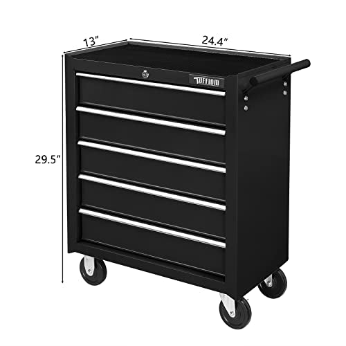 TUFFIOM 5-Drawer Rolling Tool Chest with Lockable Wheels R211166