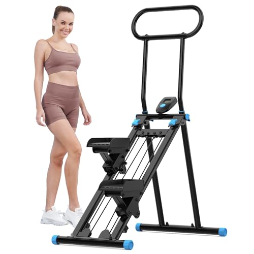 Folding Stair Stepper with Adjustable Handlebar for Home Gym G4022