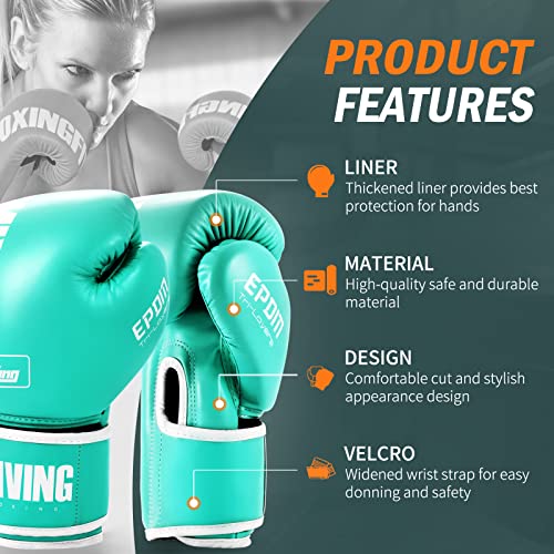 FIVING Boxing Gloves for Men Women MMA Muay Thai Training P93340