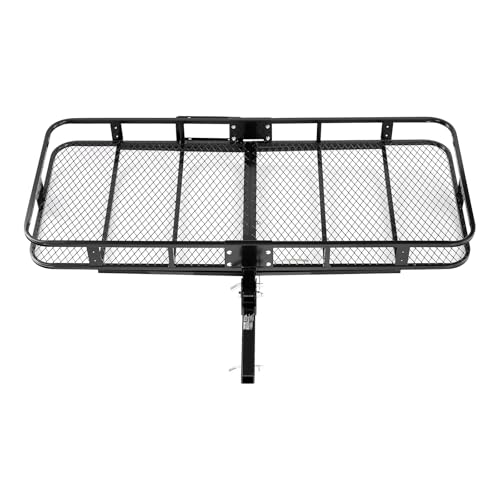 VEVOR 70" x 30" x 6" Hitch Cargo Carrier, 500 lbs Capacity, Folding for 2" Receiver I3546