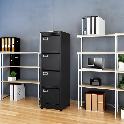 2 Drawer Vertical File Cabinet with Lock for Letter Size, Steel Office Storage Y50014