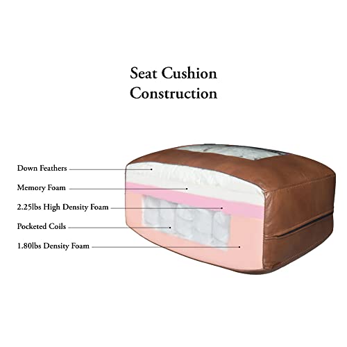 Hydeline Bella Top Grain Leather Chair, Cognac Y12447