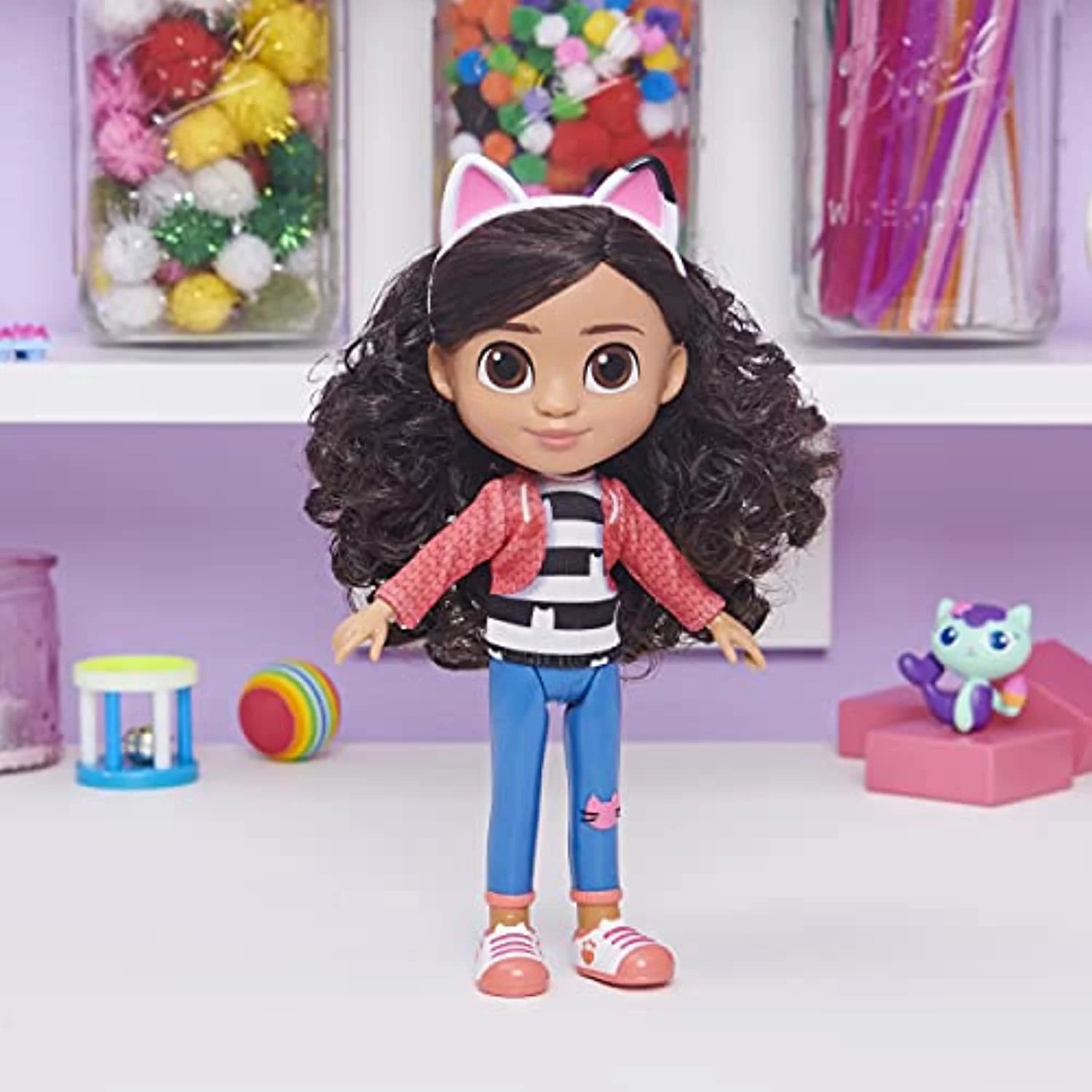 Gabby's Dollhouse 8-inch Gabby Girl Doll, Kids Toy for Ages 3+ B52415