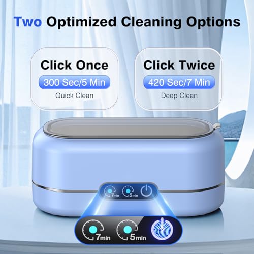 AI Ultrasonic Jewelry Cleaner 50KHz with 304 Stainless Steel Tank M16656
