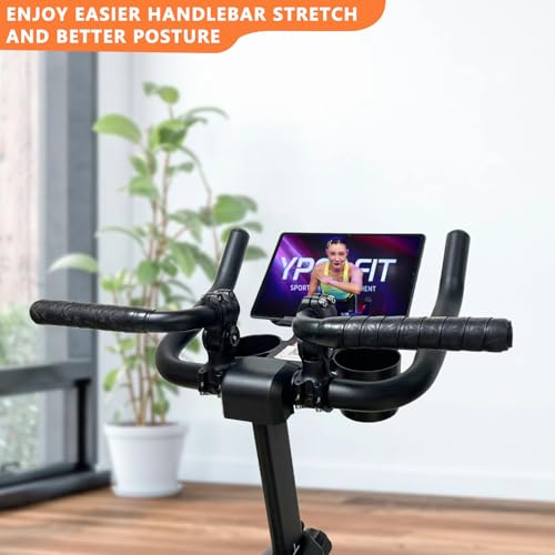 Handlebar Extender for Peloton Indoor Exercise Bikes, Sheep-horn with Black Tapes & Grips F973