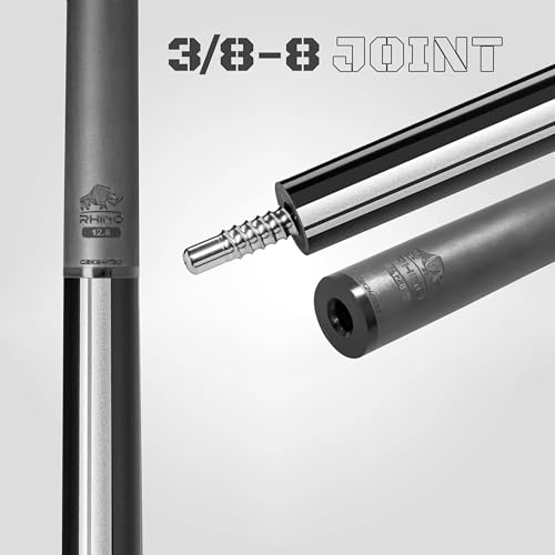 RHINO Nebula 2 Pool Cue - Carbon Fiber Shaft, Composite Butt, 12.4mm B23495