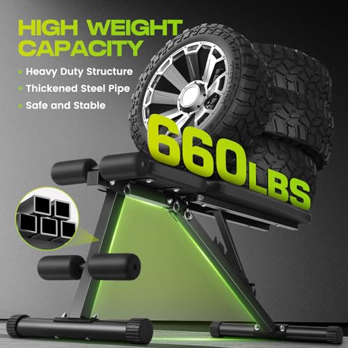 OPPSDECOR Foldable Weight Bench for Home Gym, 660LBS, 8 Adjustable Backrests R8917