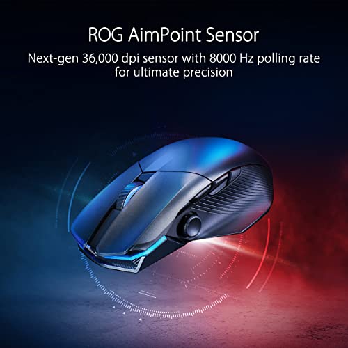 ASUS ROG Spatha X Wireless Gaming Mouse with Charging Stand, Black M63192