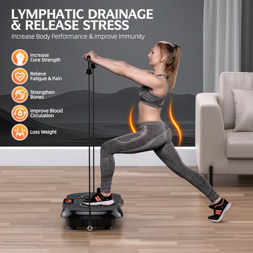 Vibration Plate Exercise Machine for Full Body Workout at Home Q99449