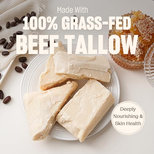 Whipped Beef Tallow Cream with Honey & Shea Butter for Face and Body, 4 Oz P93685