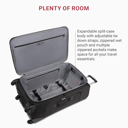 SwissGear Sion Softside Expandable Luggage, Black, 29-Inch C81483