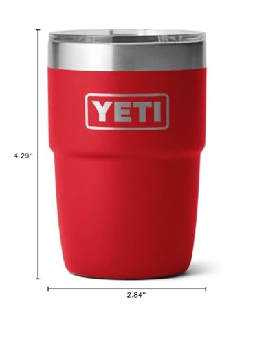 YETI Rambler 8 oz Stackable Cup, Stainless Steel, Vacuum Insulated with MagSlider Lid S120489