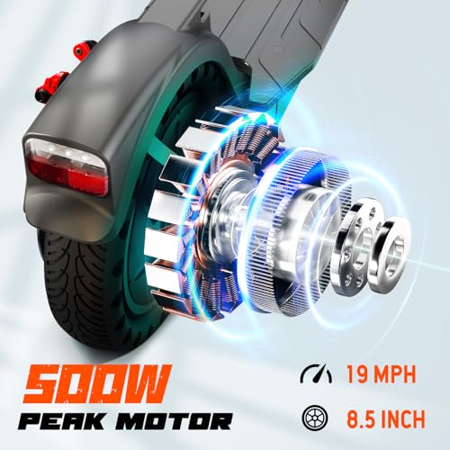 SISIGAD Electric Scooter for Adults, 10" Tires, 600W Motor, 22 MPH, 30 Miles Range, Foldable O1563