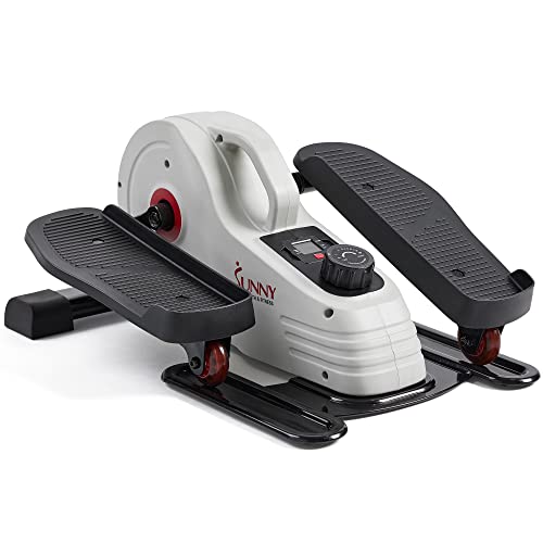 Sunny Health & Fitness Under Desk Elliptical Exerciser, Magnetic, Pink V916