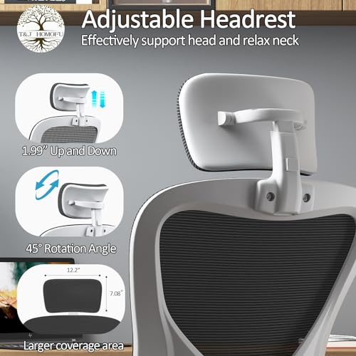 High Back Ergonomic Mesh Office Chair with Adjustable Lumbar Support, Black G2191