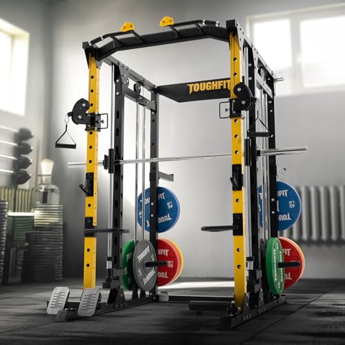 F4 Smith Machine Power Cage with Adjustable Cable Crossover J835
